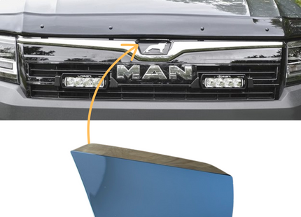 For MAN TGE De-badged Grille Blanking Plate – Shiny Chrome Front Grille Upgrade | Van-X
