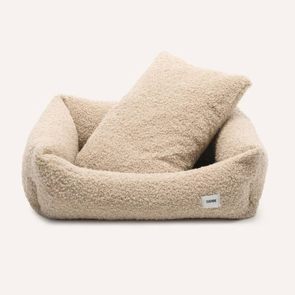 Beige Sheepdog Bed, Snozy