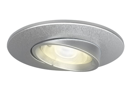 4lite WiZ Connected Fire-Rated IP20 GU10 Smart Adjustable LED Downlight - Satin Chrome