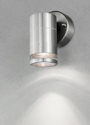 4lite Marinus GU10 Single Direction Outdoor Wall Light without PIR - Stainless Steel
