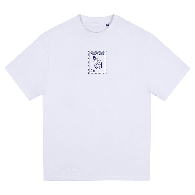 Sea Snail - Summer Vibes 4th - Unisex Oversized T-Shirt - White