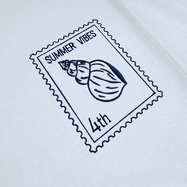 Sea Snail - Summer Vibes 4th - Unisex Oversized T-Shirt - White
