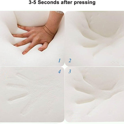 Ecosafeter 2024 Memory Foam Cervical Pillow - Orthopedic, Supportive & Washable