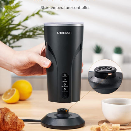 Electric Milk Frother and Steamer 300ml Hot Cold Foam Maker SHARDOR