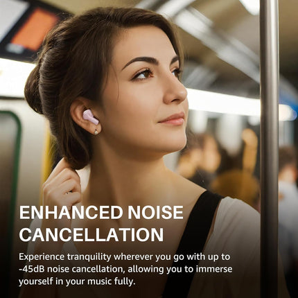 Hybrid Active Noise Cancelling Wireless Earbuds 55H Playtime IPX8 TOZO NC3