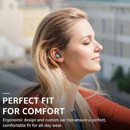 Hybrid Active Noise Cancelling Wireless Earbuds 59H Playtime IPX8 TOZO