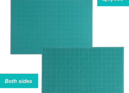 A1 PVC Cutting Mat 60x90cm – 5-Ply Self-Healing Desk Pad, Double-Sided, Green