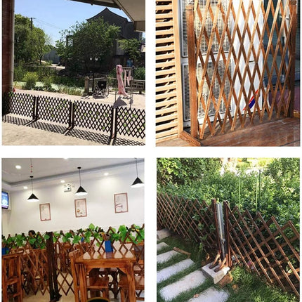 Expanding Fence Panels Adjustable Wooden Trellis Garden Screen 2 Pack Nisorpa