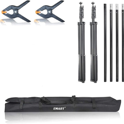 Backdrop Stand Kit with Clamps 10x8.5 ft  and Carry Bag Emart Frame Only