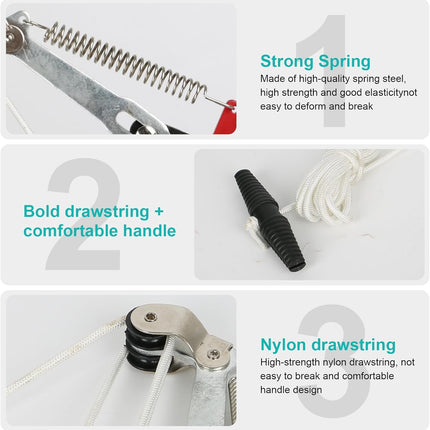 Tree Pole Pruner 8m Manual Pruning Saw with Scissors Gloves Maxant