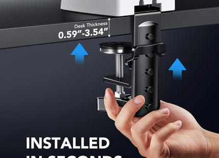 Single Monitor Arm 13 to 32 Inch Adjustable White Desk Mount VESA HUANUO