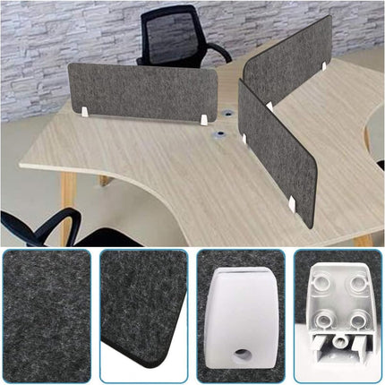 Acoustic Desk Divider 40x12 Inch Clamp On Noise Reducing Privacy Panel Nisorpa