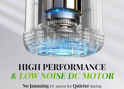 Compact Cold Press Juicer Slow Masticating High Yield Easy Clean 600ml KIDISLE