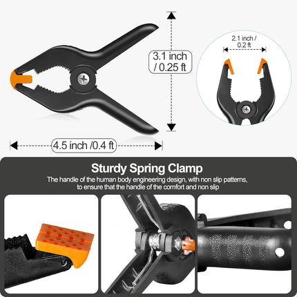 Large Photo Backdrop Stand 10x12ft Adjustable Support Kit for Studio EMART