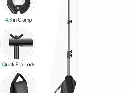 EMART 2.6x3m Backdrop Stand Kit – Adjustable Photo/Video Background Support