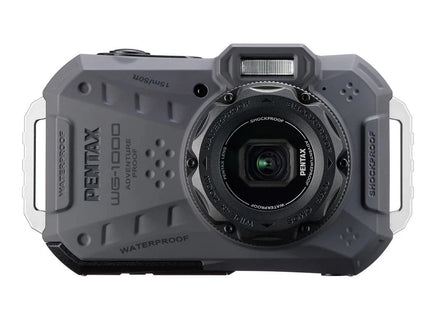 Pentax WG-1000 16MP 4x Zoom Tough Compact Camera - Grey