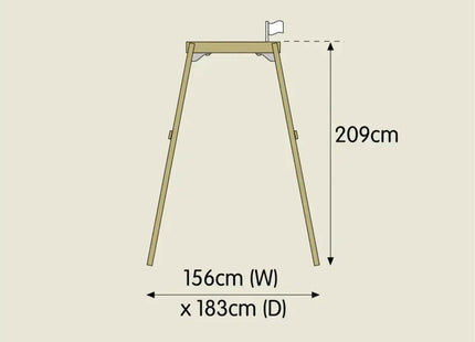 TP Forest Wooden Single Swing