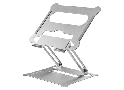 ProperAV Aluminium Construction Fully Adjustable Laptop or Tablet Stand - Silver