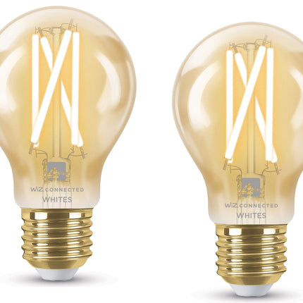 4lite WiZ Connected A60 Filament Amber WiFi LED Smart Bulb - E27 Large Screw