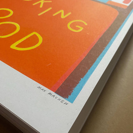 Looking Good Dog risograph print (A3)