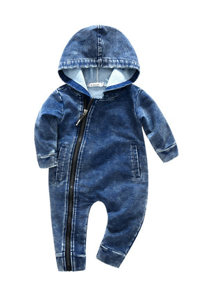 Children's Clothing Baby Jumpsuit Zipper Shirt