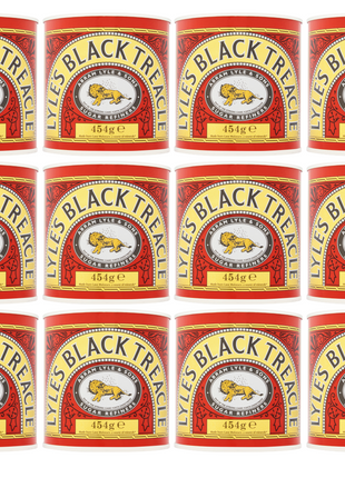 12 x Lyles Black Treacle 454Gm