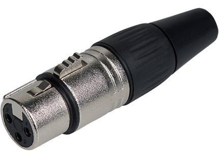 Maplin XLR Female Connector with 3 Copper Contacts Zinc Diecast Shell
