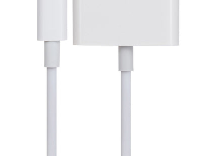 Maplin Lightning to HDMI / Lightning Charging Port Adapter - White