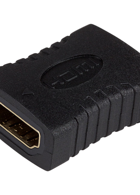 Maplin Premium HDMI Female to HDMI Female Coupler - Black