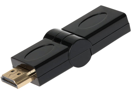 Maplin Adjustable Angle HDMI Male to HDMI Female Adapter - Black