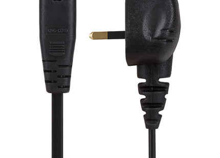Maplin Power Lead IEC C7 Fig 8 2 Pin Plug to UK 3 Pin Mains Plug - 2m, 3 Amp Fuse