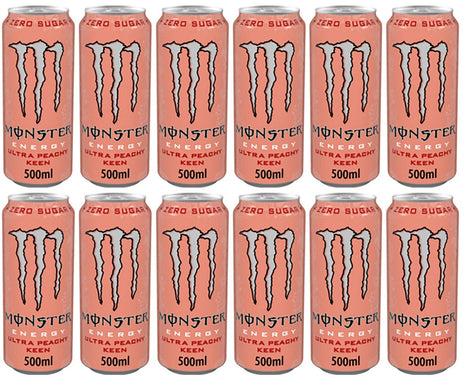 12 x Monster Energy Ultra Peachy Keen - 500ML