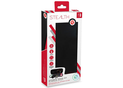 Stealth Ultimate Travel Kit for Nintendo Switch with Case & Charge Cable - Black