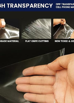 14x26cm Sweet Cone Bags with Twist Ties and Ribbons, 100Pcs Cellophane Crystal Clear Sweet bags, Triangle Sweet Party Cones Bags Perfect for Halloween, Christmas, Candies and many more