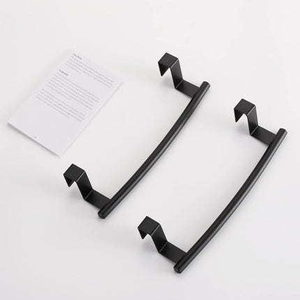 Over The Door Towel Bar Towel Rack Kitchen Bathroom Over Cabinet Set of 2 KES