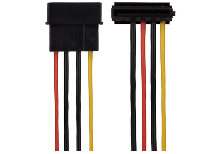 Maplin 4 Pin PSU Molex to 2x 15 Pin SATA Power Lead Cable - 0.35m