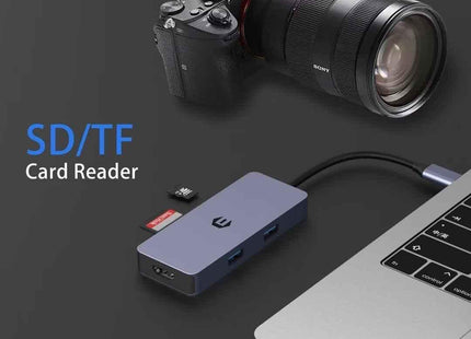 USB C Docking Station 6 in 1 for Mac Pro/Air Dell Surface HP Surface Book Ootday