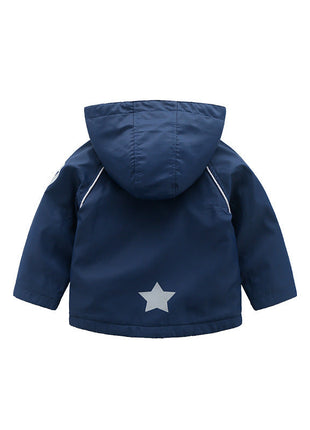 Boys' Hooded  Autumn  Clothing Children's Fleece Jacket