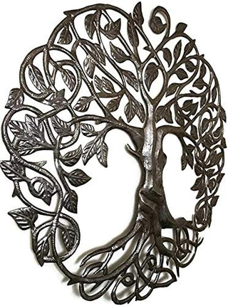 Tree of Life Wall Art Metal Decorative Artwork Iron Indoors Outdoors Garden 59 cm or23 inch Plaque Wall Hanging Metal Wall Decoration