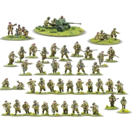 Bolt Action British Airborne Starter Army - 28mm Scale Plastic Miniatures by Warlord Games - Highly Detailed World War 2 Miniatures for Table-top Wargaming