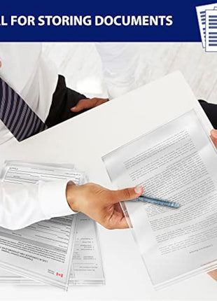 100 Grip Seal Bags 9" x 12.75" (A4) | Reusable Strong Zip Lock | Small Clear Resealable Plastic Bags | Polythene Packaging for Food Storage, Jewellery - by Sabco (9" x 12.75")