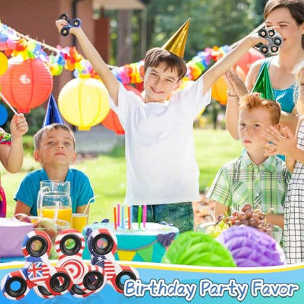 12PCS Fidget Spinner Toy Bulk Age 3+ for Kids Adults, Metal Tri-Spinner Fidget Toy Set, Sturdy Hand Spinner for Stress Relief, Christmas Party Favors Supplies Goodie Bag Stuffers Classroom Prize