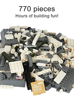APOSTROPHE Games White House Building Block Set (770 Pieces) Washington D.C. White House Famous Landmark Series Model for Kids and Adults
