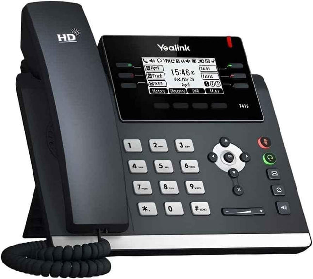 Yealink SIP-T41S IP Desk and Conference Phone - Black PoE Powered