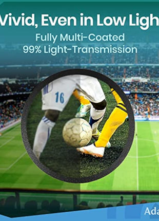 12x42 HD Binoculars for Adults High Power with Phone Adapter and Tripod- Super Bright Binoculars with Large View- Lightweight Waterproof Binoculars for Bird Watching Stargazing Cruise Travel Hiking