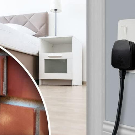 British General Nexus Double Switched 13A Power Socket with Door Chime - White
