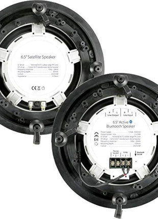 Active Bluetooth Ceiling Speaker Kit 50W Wireless HiFi Audio Streaming System