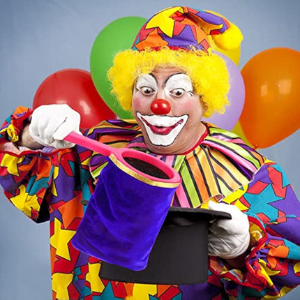 1 Set Magic Change Bag Twisting Tricks Bag with Magic Change Flower Handle Make Things Appear Disappear Magic Trick, Blue