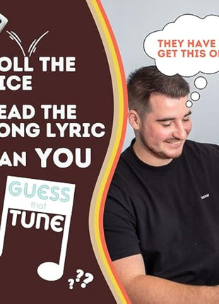 Boxer Gifts Seventies Guess That Tune Music Quiz Game - Party Games For Adults & Family - 1970s Songs Trivia - 70s Gifts For Men & Women, Brown