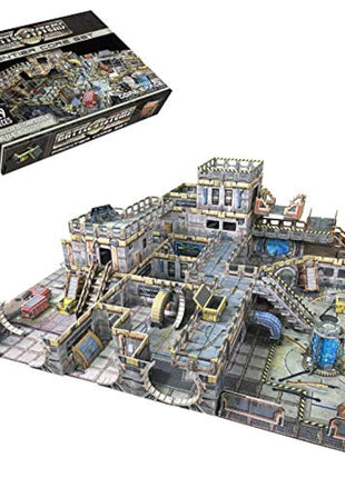 Battle Systems Sci-Fi Terrain - 28mm Modular 3D Space Terrain - Perfect for Wargaming and Roleplaying Tabletop Games - Full Colour Printed 3D 40K Multi Level Building Models (Frontier Core Set)